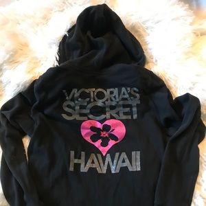 VS Supermodel Essentials Black Zip Up Hoodie